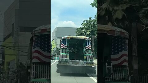 Jeepney with American Flag #shortvideo #shortsvideo #shortsfeed #shorts #short #philippines