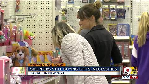 Shoppers still stocking up for Christmas