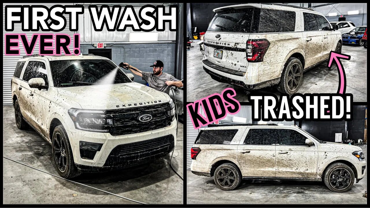 Deep Cleaning the MUDDIEST Ford Expedition Ever! | Satisfying Disaster Car Detailing Transformation!