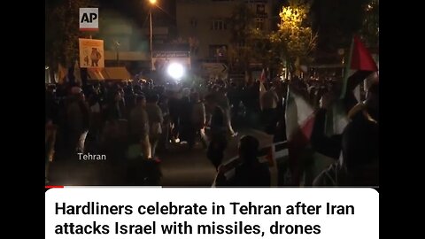 Hardliners celebrate in Tehran after attacks Israel with missiles, drones