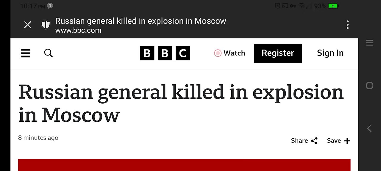 Russian General killed in explosion