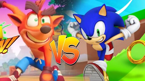 Sonic vs Crash Bandicoot - Qual é o melhor no CELULAR ?! #shorts