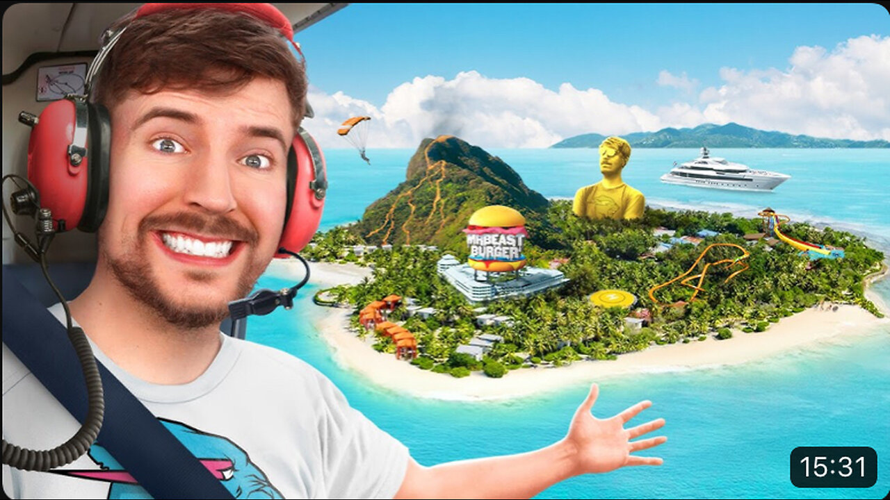 I Gave My 100,000,000th Subscriber An Island ! MrBeast