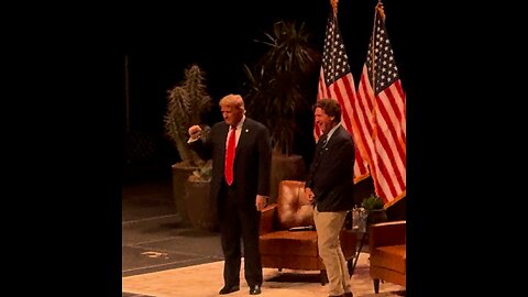 Tucker Carlson live tour - Donald Trump comes on to stage - 6 days before being elected 47 president