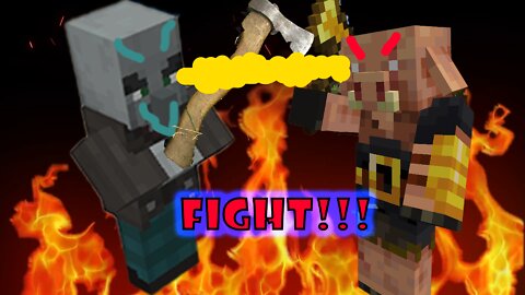 Piglin brute vs. Vindicator!