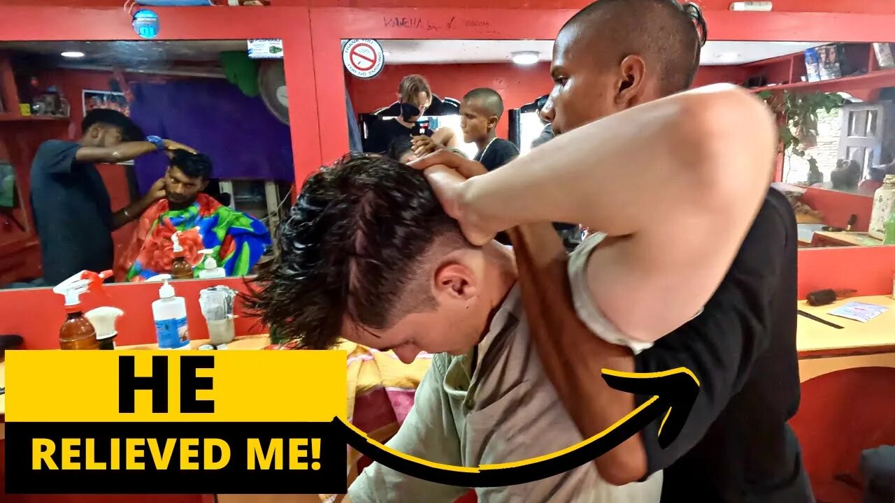 Honest Nepali BARBER 💈Gets GENEROUS TIP $!🇳🇵🇳🇵