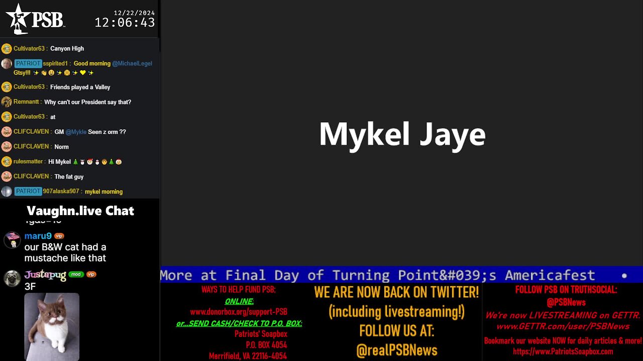 2024-12-22 12:00 EST - Mykle covering: