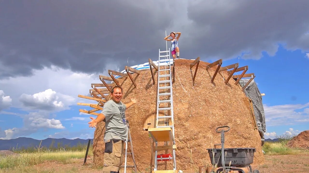 Luckily No One Was Hurt! Our Self Made Tool Failed Building Our Earthbag Dome