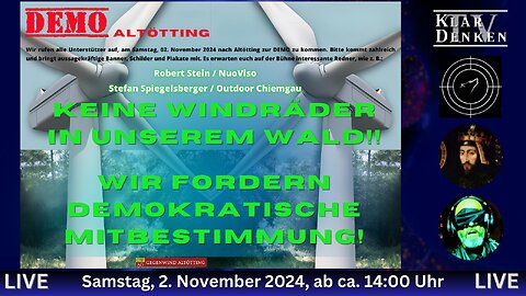 Live aus Altötting - KEINE WINDRÄDER IN UNSEREM WALD