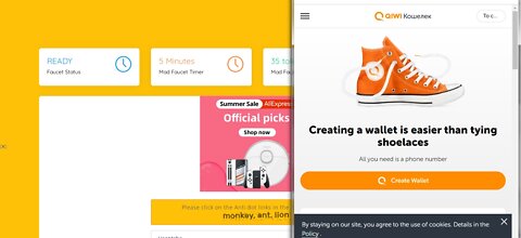 How To Earn Free USD TOKENS Cryptocurrency At BTC Bunch Every 5 Min Withdraw Via Qiwi