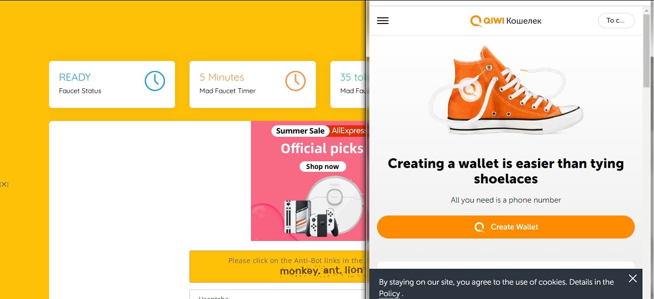 How To Earn Free USD TOKENS Cryptocurrency At BTC Bunch Every 5 Min Withdraw Via Qiwi