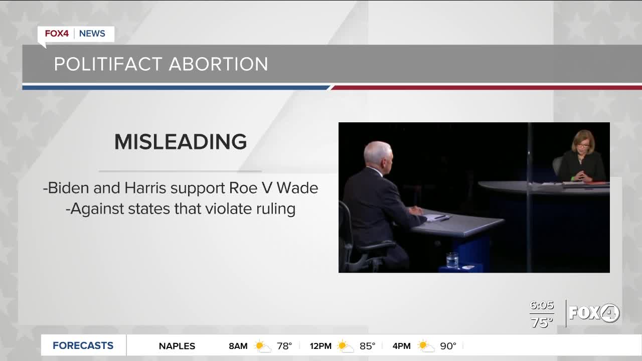 Politifact: Vice presidential debate