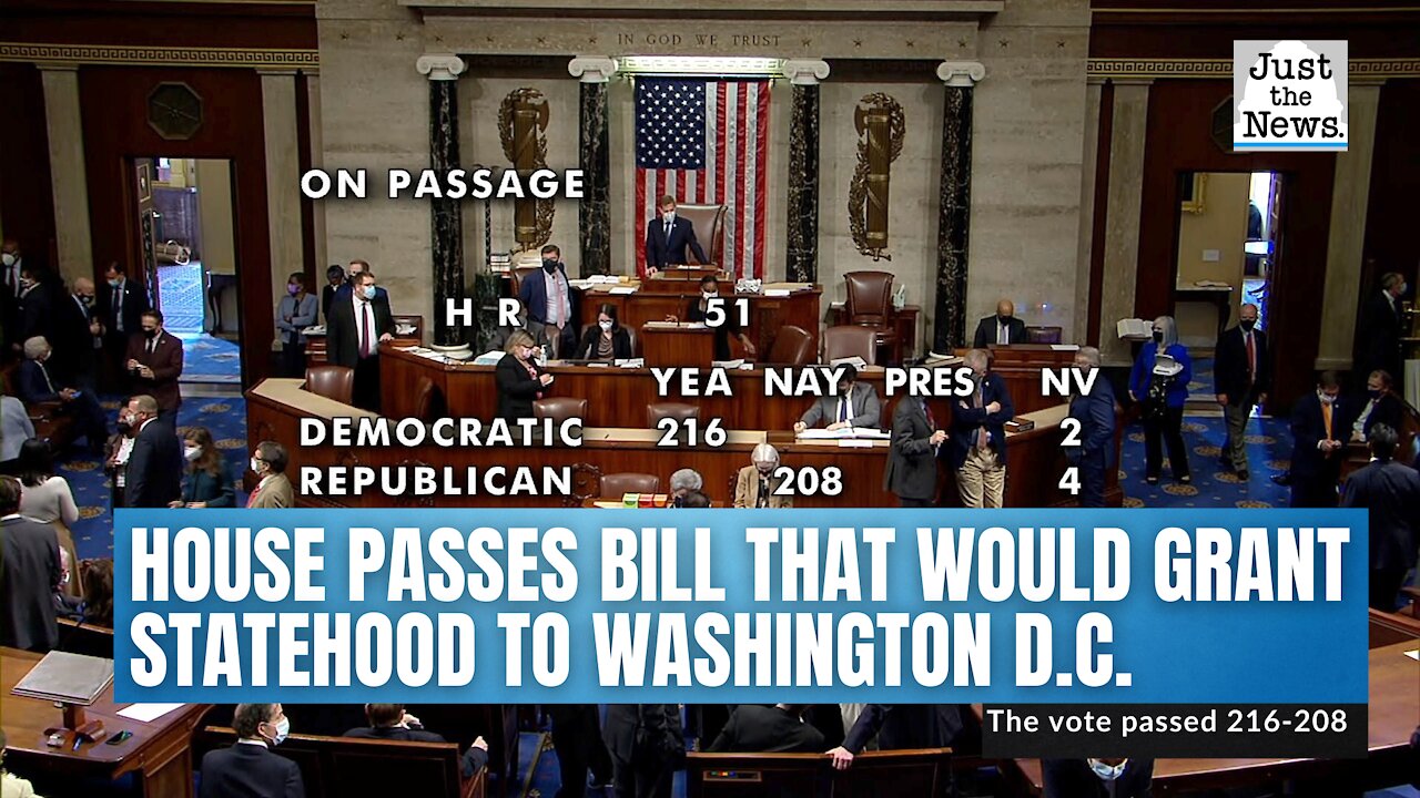 House passes bill that would grant statehood to Washington D.C.