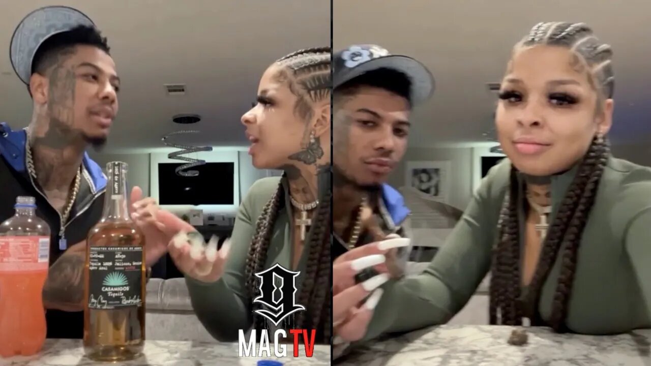 "Yo Gap Stink" Blueface "GF" Chrisean Rock Abruptly Ends Their Live! 🦷