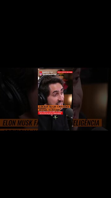 ELON MUSK FALA QUE A INTELIGÊNCIAARTIFICIAL VAI DAR RUIM #shorts #ia #inteligenciaartificial
