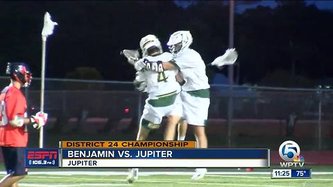 Jupiter boys lacrosse advances to regionals