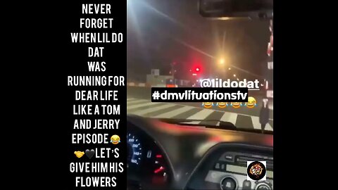 Lil dodat was running for dear life 😭