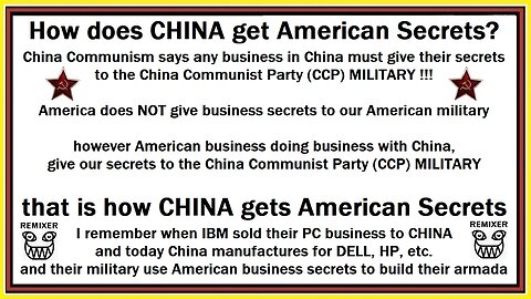 democrats give CHINA American secrets to enrich themselves