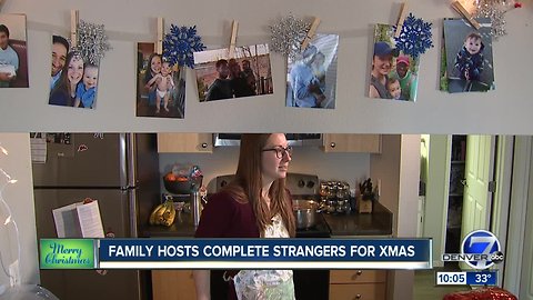 Parker family teach their son about generosity on Christmas by opening their home to strangers