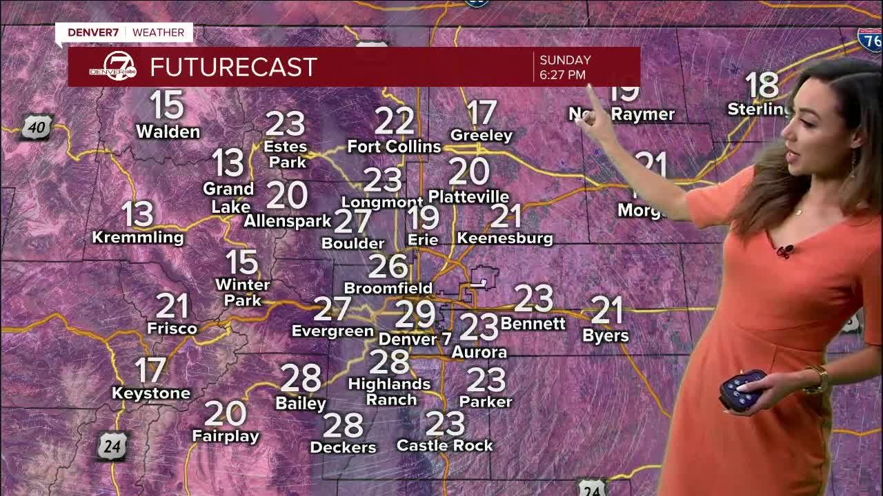 Clear and cold Sunday