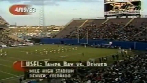 1983-04-09 Tampa Bay Bandits vs Denver Gold