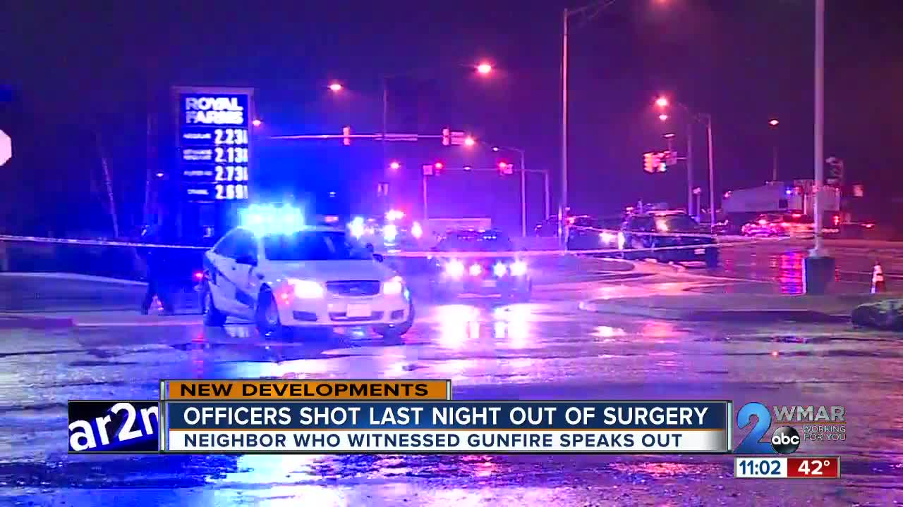 Officers shot last night in Anne Arundel County out of surgery