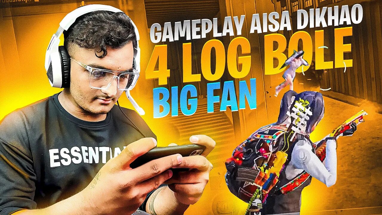 🔴GamePlay Aisa Dikhao 4 Log Bole Big Fan | |#bgmi #bgmilive#customroom#