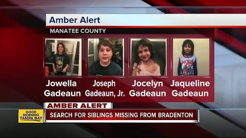 9AM UPDATE | AMBER Alert issued for four Manatee County children