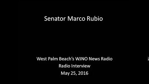 Ahead Of Hearing, Rubio Discusses Hurricane Forecasting And Preparedness