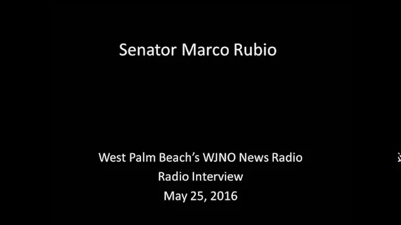 Ahead Of Hearing, Rubio Discusses Hurricane Forecasting And Preparedness