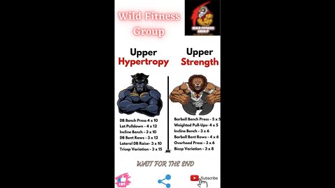 🔥Upper hypertrophy v/s upper strength🔥#shorts🔥#viralshorts🔥#fitnessshorts🔥#wildfitnessgroup🔥