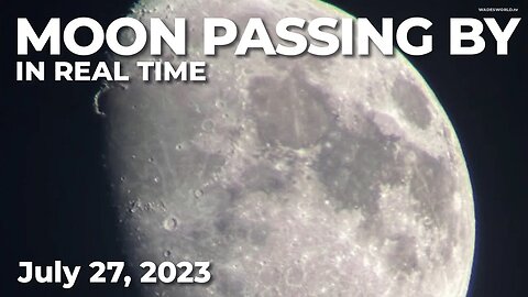 This is how fast the moon moves in real time when you're zoomed in over 120x 🌔🔭 #waxinggibbous