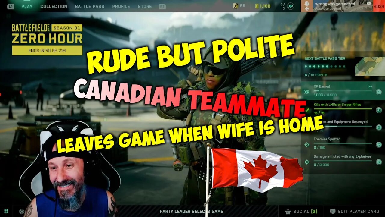 Rude but Polite CANADIAN Teammate Battlefield 2042