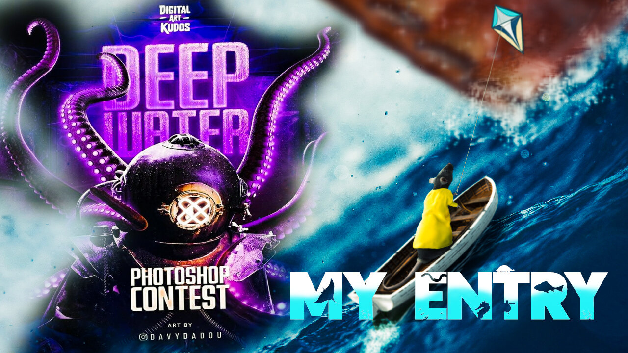 Digital Art Kudos (DAK) Deep Water | Photo Manipulation Competition | My Entry 2022