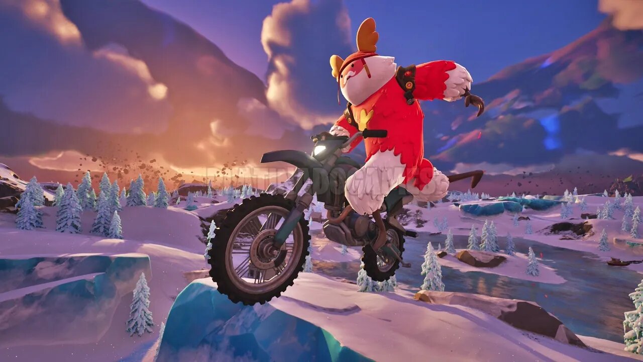 CONSIGA PONTOS DE MANOBRA USANDO UMA MOTO DE MOTOCROSS - FORTNITE