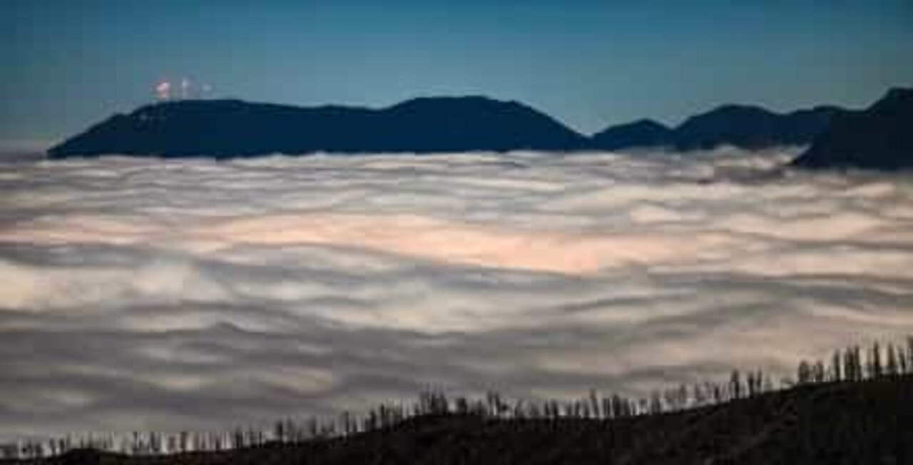 Tidsforskydning viser et hav af skyer over Colorado Springs