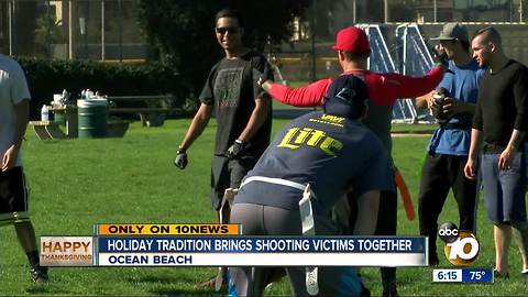 Holiday tradition brings shooting victims together