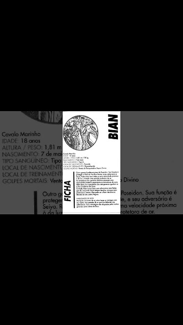 Os Cavaleiros Do Zodíaco - Bian Ficha [Pause o Vídeo Caso Não Consiga Ler]