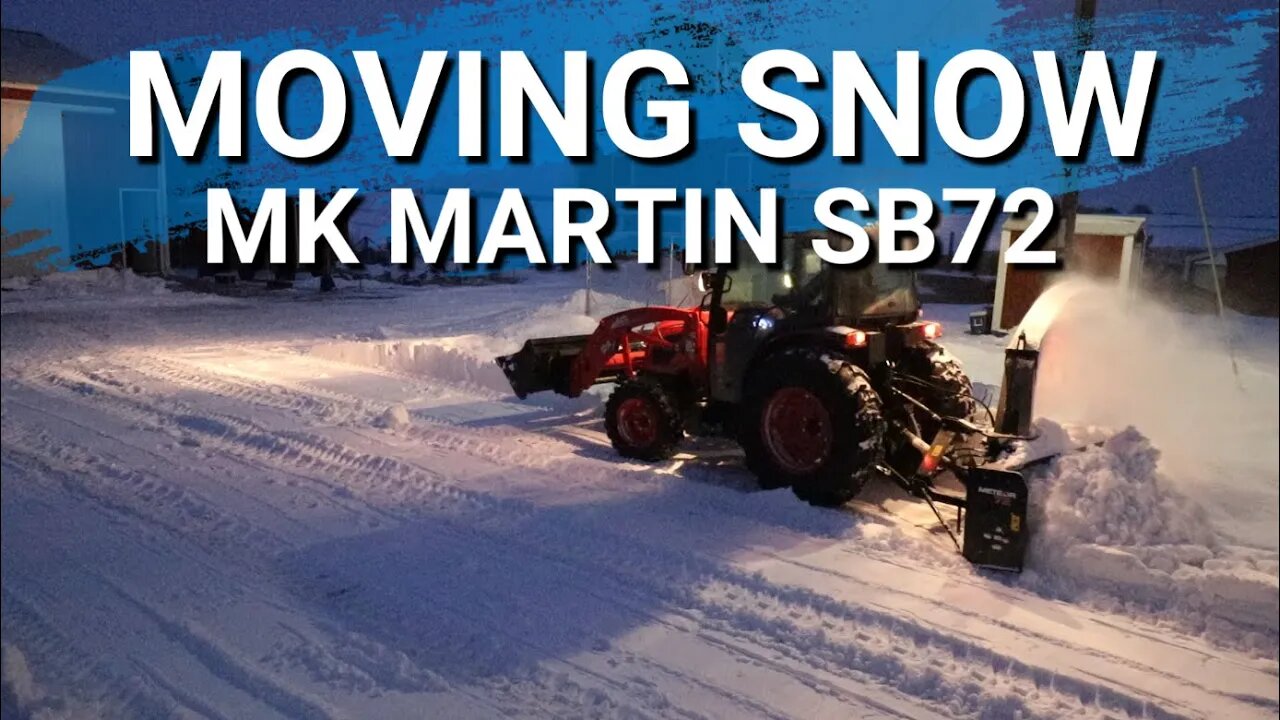MK Martin 3 Point Hitch Snow Blower Meteor SB72 On Kioti DK 5310 Tractor | My Review After First Use