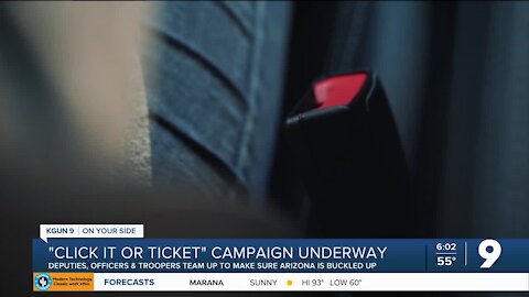 "Click It or Ticket" enforcement campaign launches in Arizona