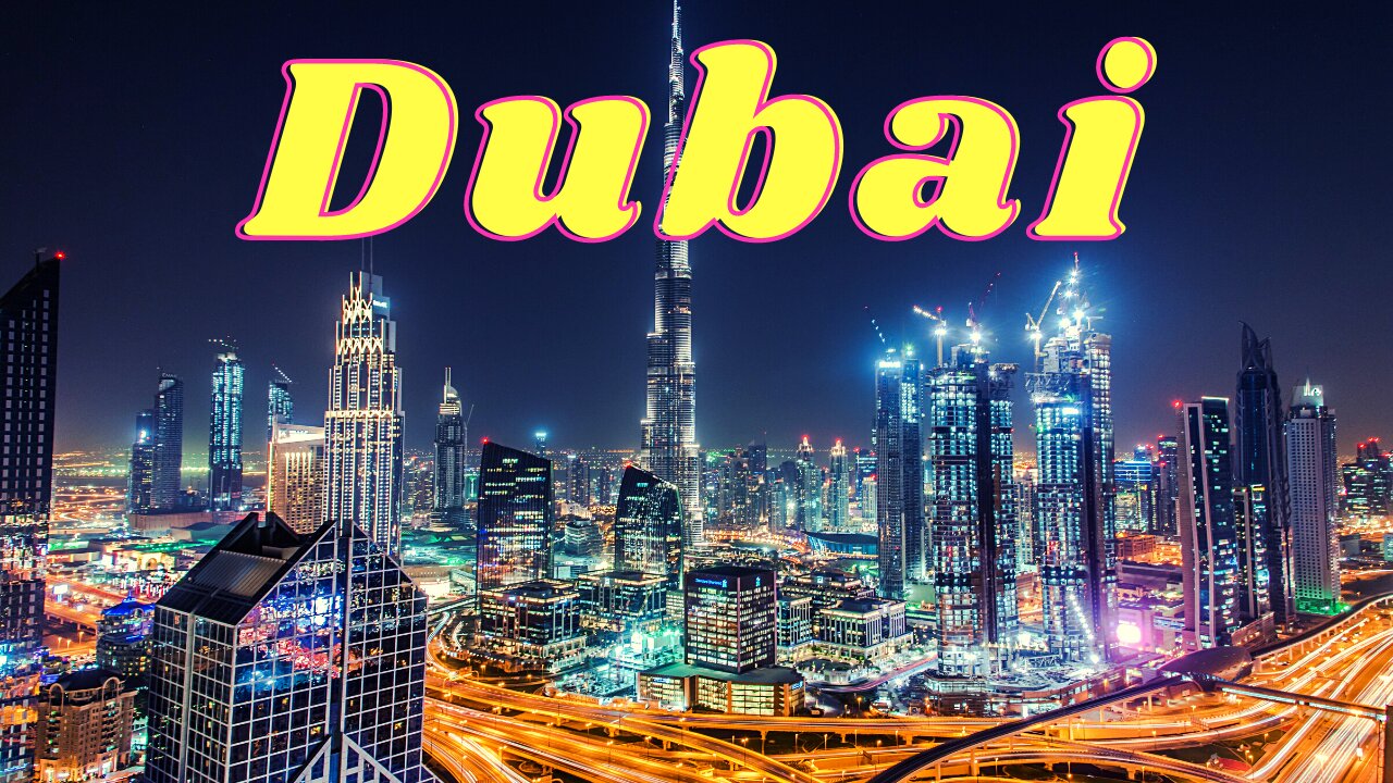 Dubai City Beautiful Places | Flying Over Dubai Relaxing Music | Best Music to Boost Your Mood |