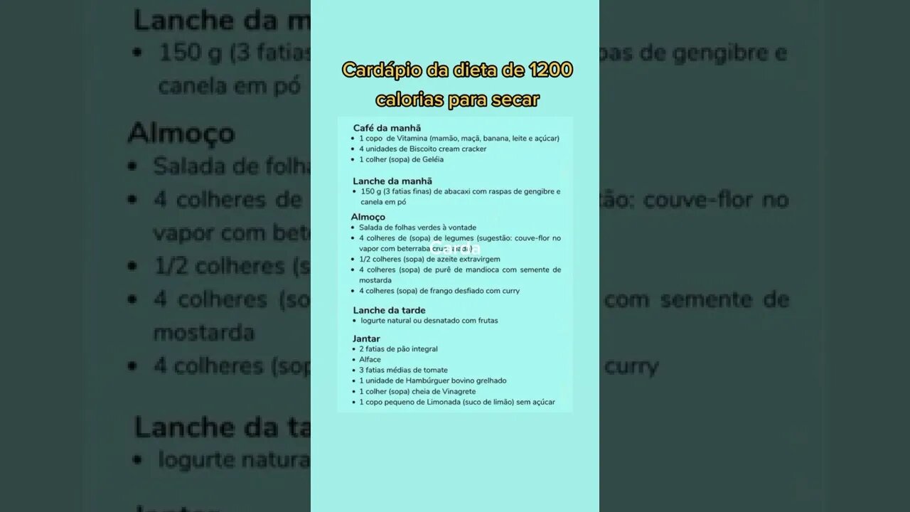 DIETA PARA SECAR - Vídeos Tiktok #Shorts