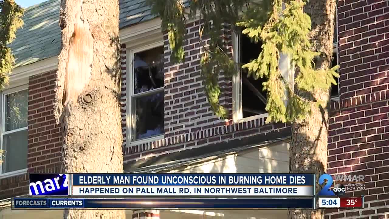 93-year-old man dies following house fire in Greenspring neighborhood