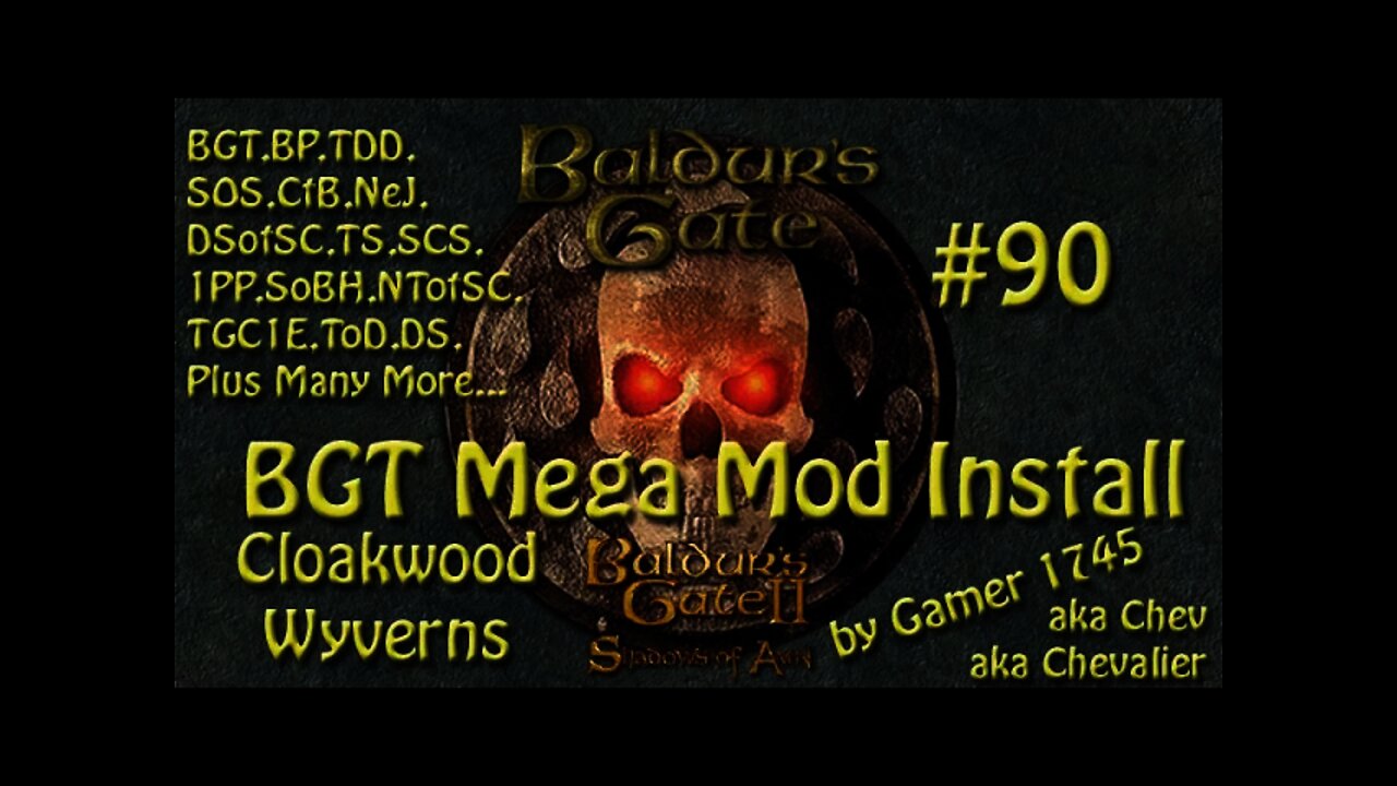 Let's Play Baldur's Gate Trilogy Mega Mod Part 90 - Cloakwood Wyverns