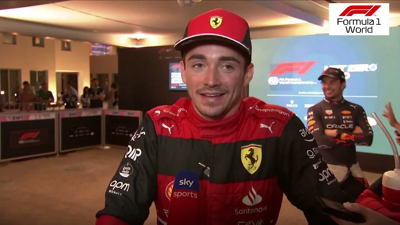 Charles Leclerc: Hopefully we can pass Perez in the first few metres! | Post Qualifying Interview