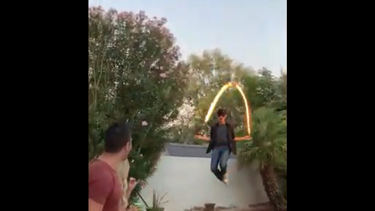 THE JUMPROPE FIRE LEVITATION with Xavier Mortimer.