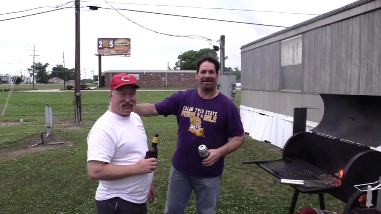 Grilled Ribeyes at Moonshines Roadhouse with DW and Keith Bettag