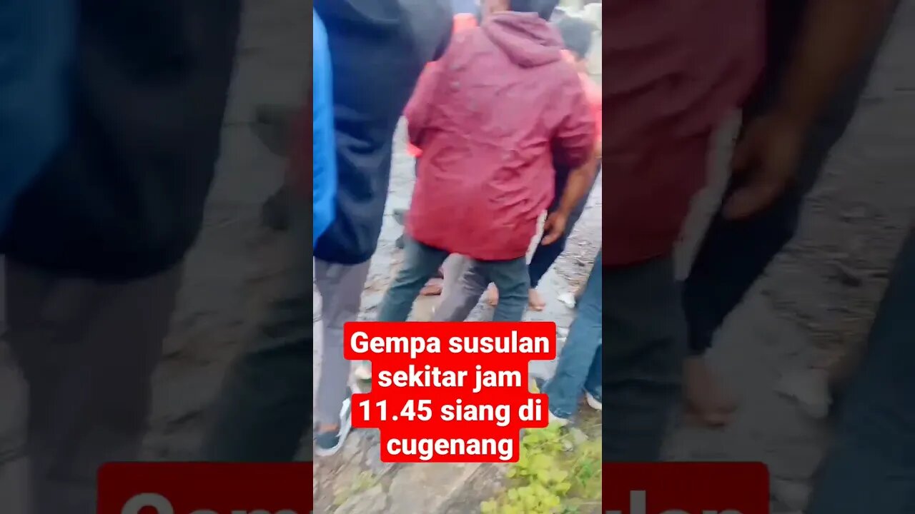 suasana tegang saat gempa susulan di hari ke 3 gempa cianjur