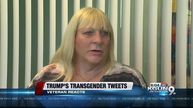 Transgender vet reacts to Trump tweet