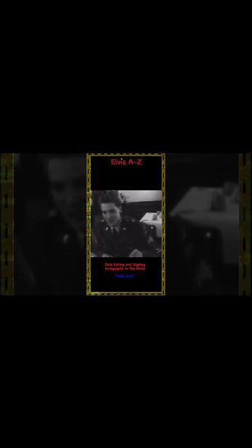 Elvis in the Army - "Didja Ever"